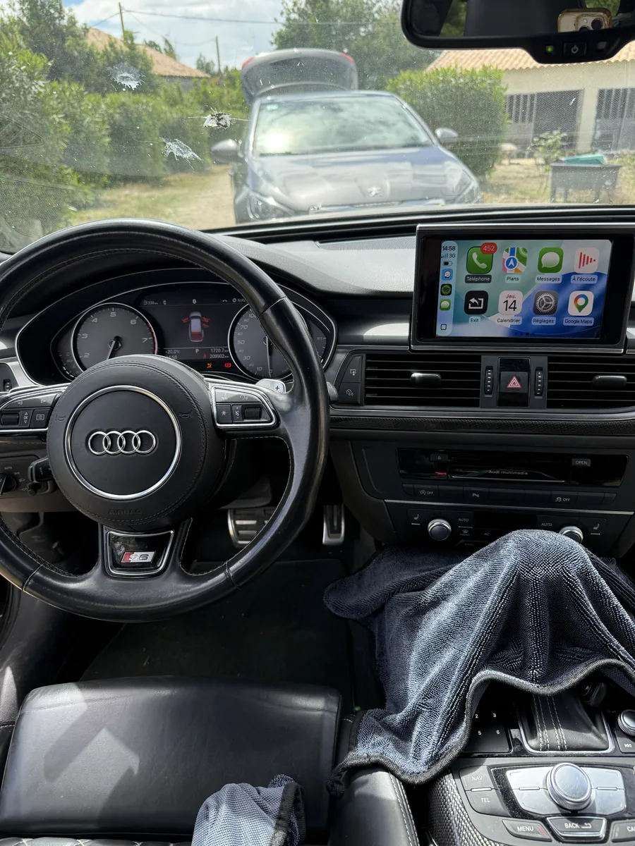 Audi S6 : Ajout de CarPlay / Android Auto sur écran d'origine